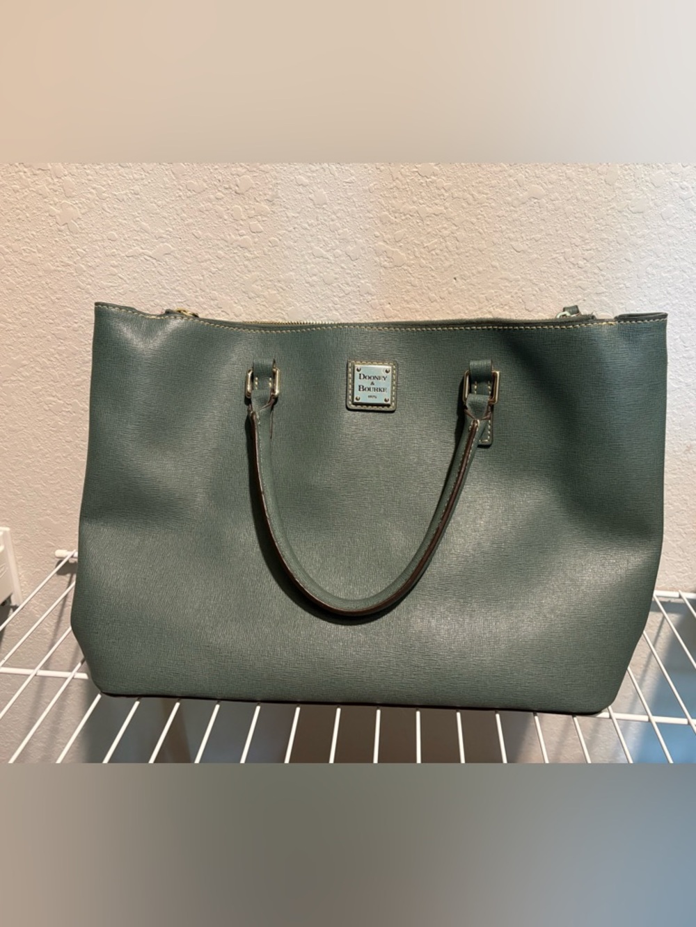 Dooney & Bourke Forest Green Saffiano Tote